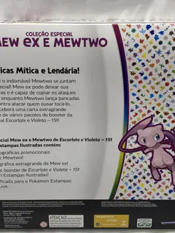 Pokemon Mew Ex & Mewtwo Box Set Scarlet & Violet 151 Portuguese Sealed New - Image 4