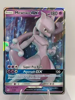 Mewtwo GX Hidden Fates 31/68 Ultra Rare Pokemon Card - Image 1