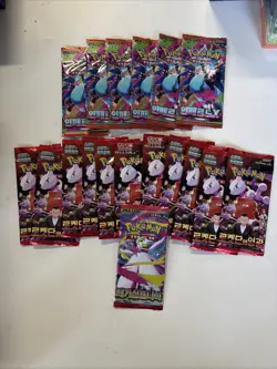 18x Pokemon Booster Pack Lot SEALED Korean Packs! - US Seller - Image 1