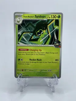 Team Rocket's Spidops 020/182 - Destined Rivals - Non-Holo Rare Deck Exclusive - Image 1