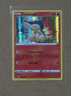 Pokemon TCG - Cyndaquil - SWSH221 - Pokemon Sword & Shield Black Star Promo - LP - Image 1