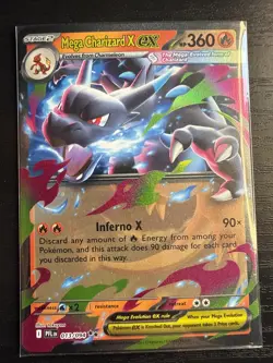 Mega Charizard X ex - Double Rare ME02: Phantasmal Flames 013/094 NM POKEMON TCG - Image 1