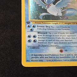Articuno - 1st Edition Holo - 2/62 Fossil Set - Pokemon TCG - 1999 - Image 3