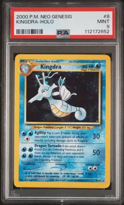 2000 POKEMON NEO GENESIS #8 KINGDRA-HOLO PSA 9 - Image 1