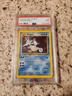 2000 POKEMON NEO GENESIS #8 KINGDRA-HOLO PSA 9 - Image 3