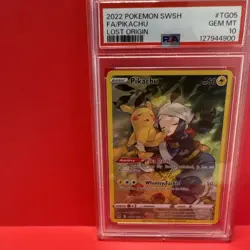 Pokemon Pikachu Full Art TG05 2022 Lost Origin Trainer Gallery PSA 10 GEM MINT - Image 5