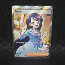 Pokemon TCG Fennel Black Bolt 162/086 Ultra Rare Full Art Holo Card - Image 1