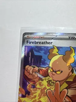 Pokemon Phantasmal Flames Firebreather 119/094 Full Art Trainer Ultra Rare - Image 2