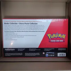Pokemon S&V Black Bolt or White Flare Binder and Poster Collection with Boosters - Image 2
