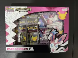 Pokemon TCG Celebrations 25th Anniversary Dark Sylveon V Collection Box Sealed - Image 1