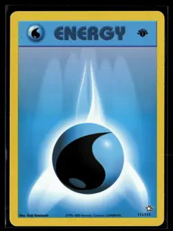 Pokemon TCG 1st Edition Neo Genesis #111/111 Water Energy - Image 1