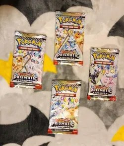 x1 Pokemon Prismatic Evolutions Booster Pack Sealed *Random Art* - Image 1