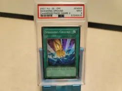 YUGIOH CHAMPION PACK CP02-EN005 SMASHING GROUND SUPER RARE PSA 9 MINT T6642 - Image 1