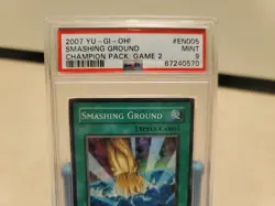 YUGIOH CHAMPION PACK CP02-EN005 SMASHING GROUND SUPER RARE PSA 9 MINT T6642 - Image 2