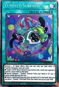 RA05-EN074 Yummy☆Surprise Starlight Rare 1st Ed YuGiOh - Image 1