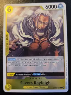 Silvers Rayleigh OP14-108 Foil Rare The Azure Sea's Seven One Piece Card Game - Image 1