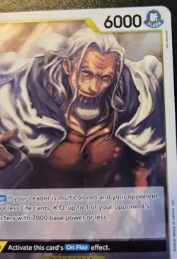 Silvers Rayleigh OP14-108 Foil Rare The Azure Sea's Seven One Piece Card Game - Image 3