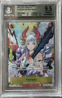 2025 Yamato Illustration Box Vol. 2 #016 ST13-016 One Piece EN Foil Beckett 9.5 - Image 1