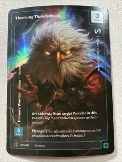 Wonders of the First-Thorwing Thunderbeak - 301/401 - Formless Foil-Uncommon - Image 1