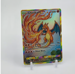 HOLO CHARIZARD Card CHARIZARD Pokemon Card FAN MADE NOT TCG - Image 1