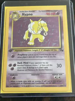 Hypno 1st Edition Holo Fossil Set 8/62 - Pokemon Card - Image 1