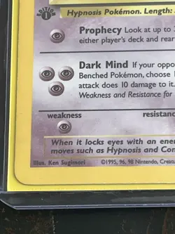 Hypno 1st Edition Holo Fossil Set 8/62 - Pokemon Card - Image 5