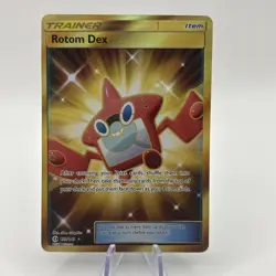 Pokemon Card Rotom Dex 159/149 Secret Rare Sun & Moon Near Mint - Image 1