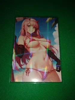 Zero Two Darling in the Franxx Waifu Girl Anime Goddess Card - Image 1