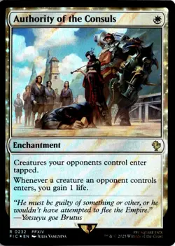 MTG Commander: FINAL FANTASY Surge Foil Authority of the Consuls R 232 NM Pack F - Image 1