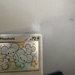 Pokemon TCG Maushold Shiny Card 210/091 SV Paldean Fates NM Shiny Rare - Image 3