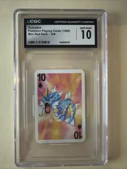 Gyarados Pokemon Playing Cards Mini Red Deck CGC 10 Low Low Pop - Image 1
