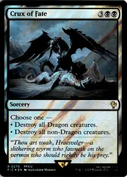 MTG Commander: FINAL FANTASY Surge Foil Crux of Fate R 275 NM Pack Fresh ActualS - Image 1