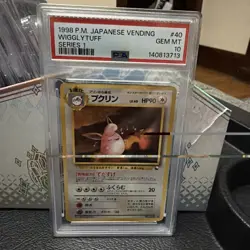 1998 Pokemon JPN Vending Series 1 #40 Wigglytuff PSA 10 - Image 1