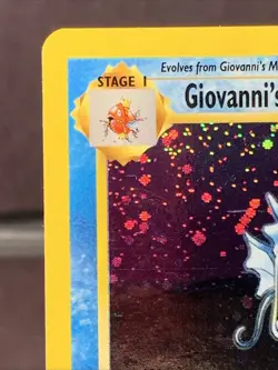 Pokemon TCG Giovanni's Gyarados 5/132 Holo Rare Gym Challenge WOTC VTG Swirl LP+ - Image 2