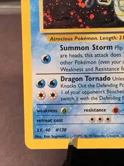 Pokemon TCG Giovanni's Gyarados 5/132 Holo Rare Gym Challenge WOTC VTG Swirl LP+ - Image 5