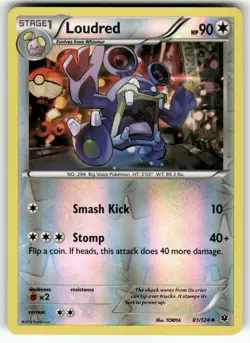 Loudred XY - Fates Collide Uncommon,Reverse Holo Pokemon Near Mint or Better - Image 1