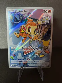 Pokemon Chimchar 041 Black Star Promo MEP TCG Partner Card - Image 1