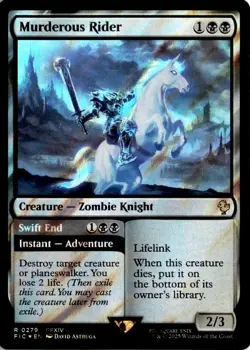 MTG Commander: FINAL FANTASY Surge Foil Murderous Rider R 279 NM Pack Fresh Actu - Image 1