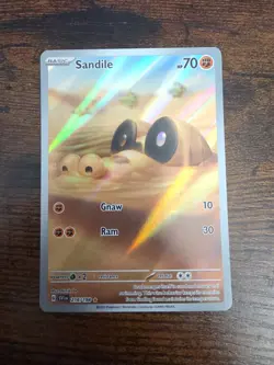 The Pokemon Company Sandile 216/198 SV01 Scarlet & Violet Illustration Rare Hol… - Image 1