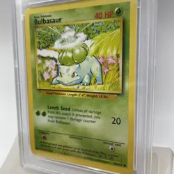 1999 Pokemon Base Set 44/102 Bulbasaur PSA Mint 9 - Image 2