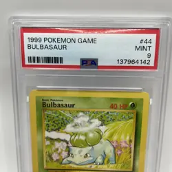 1999 Pokemon Base Set 44/102 Bulbasaur PSA Mint 9 - Image 4