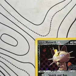Pokemon TCG Rocket's Meowth EX Team Rocket Returns 46 Reverse Holo stamp LP/MP - Image 4