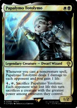 MTG Commander: FINAL FANTASY Surge Foil Papalymo Totolymo R 90 NM Pack Fresh Act - Image 1