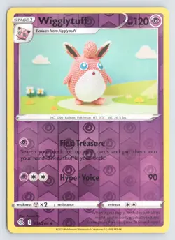 Wigglytuff 111/264 Pokemon Fusion Strike Reverse Holo Uncommon Near Mint - Image 1