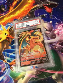 2022 POKEMON SWORD & SHIELD BRILLIANT STARS #017 CHARIZARD V PSA 10 - Image 4
