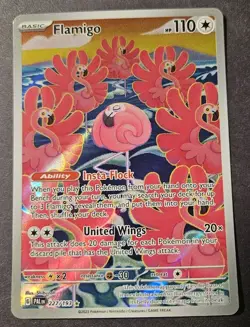 Flamigo Pokemon TCG 227/193 Holo Illustration Rare Paldea Evolved Near Mint - Image 1