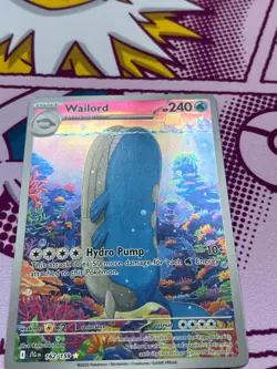 Pokemon TCG - Wailord 162/159 - Journey Together - Illustration Rare - NM - Image 4