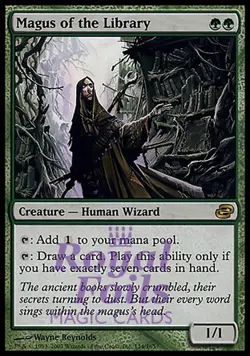 Magus of the Library 1x FOIL PLC MTG Planar Chaos Rare MINT green - Image 1