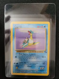 Pokemon Fossil Red Logo 3rd Print 1999 2000 Lapras 25/62 - Image 3