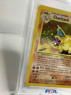 PSA 7 Pokemon Base Set 2 Charizard Holo 4/130 Near mint W/SWIRL Should Be Higher - Image 3